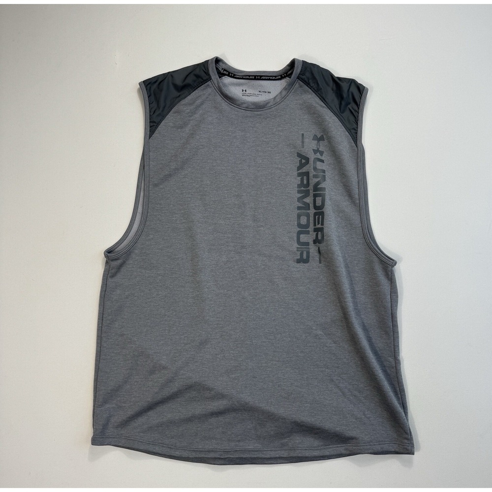 Under Armour Men’s XL Loose Active Vest Workout Grey Walking Active Outdoor